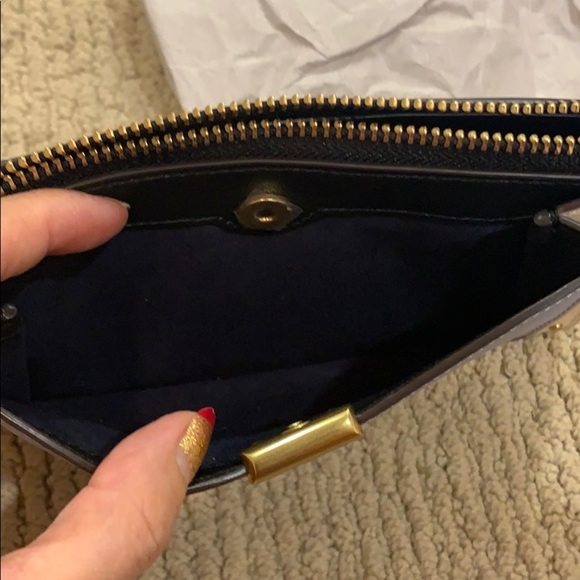 COACH Color-block Dreamer Leather Wristlet - Picture 10 of 10